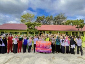 Dinkes Kota Metro Sukseskan POPM Kecacingan dan Sosialisasi Jamapai di TK Pertiwi Ganjar Agung dan SDN 06 Metro Barat