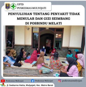 PENYULUHAN TENTANG PTM DI POSBINDU MELATI