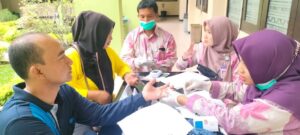 Pelaksanaan POSBINDU yg dilakukan pada hari Jumat,10 Maret 2023 di halaman Kantor Pemerintah Kota Metro oleh UPTD PUSKESMAS PURWOSARI