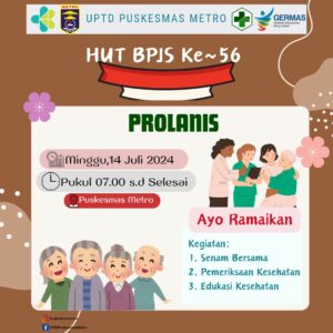 HUT BPJS KE-56 UPTD Puskesmas Metro Melaksanakan Kegiatan PROLANIS