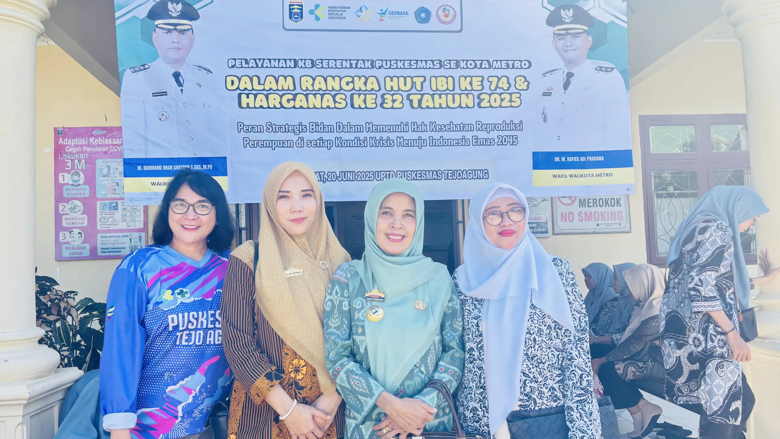Dinkes Metro Kolaborasi Lintas Sektor Sukseskan Pelayanan KB Serentak dalam Rangka HUT IBI dan HARGANAS