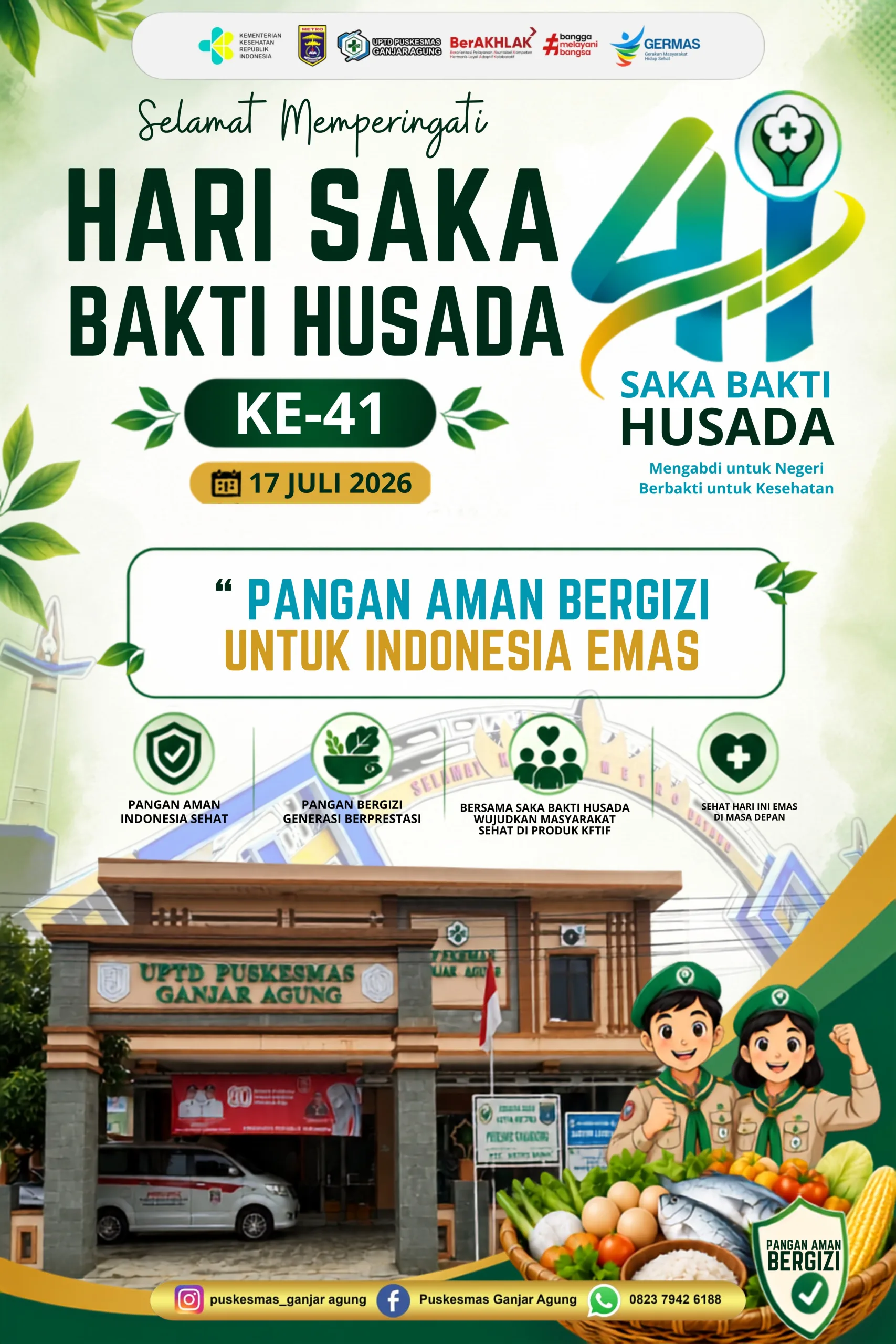 SELAMAT MEMPERINGATI HARI SAKA BAKTI HUSADA KE-41