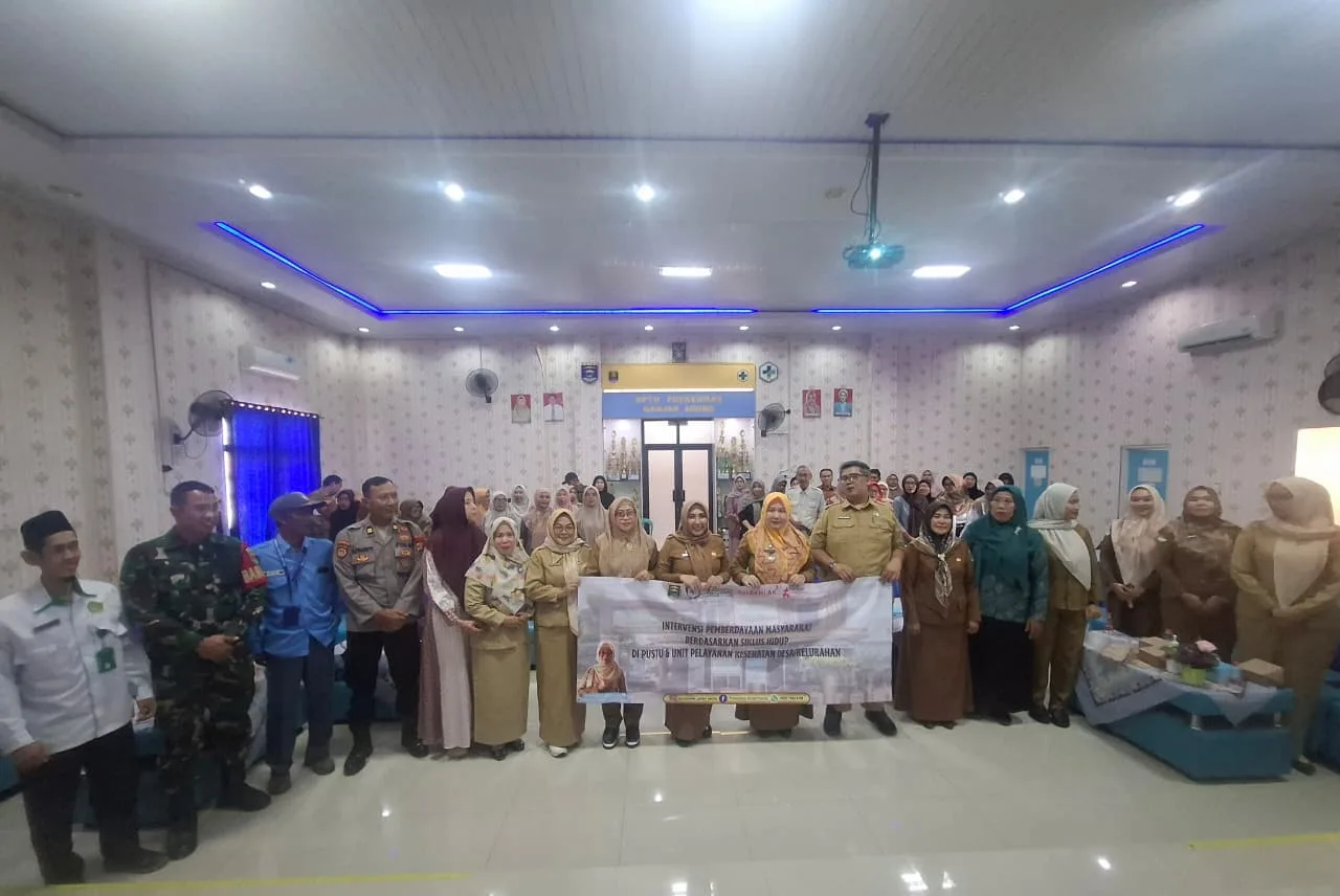 UPTD.PUSKESMAS GANJAR AGUNG MELAKSANAKAN KEGIATAN INTERVENSI PEMBERDAYAAN MASYARAKAT BERDASARKAN SIKLUS HIDUP DI UNIT PELAYANAN KESEHATAN DESA/KELURAHAN BERSAMA LINTAS SEKTOR & STAKE HOLDER TERKAIT
