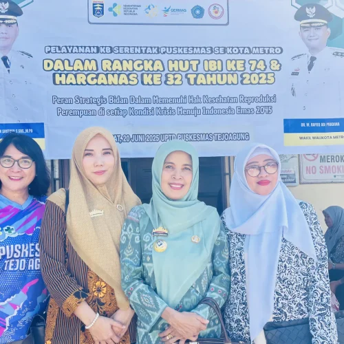 Dinkes Metro Kolaborasi Lintas Sektor Sukseskan Pelayanan KB Serentak dalam Rangka HUT IBI dan HARGANAS