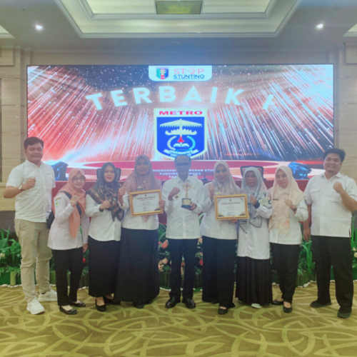 Selamat Kota Metro “Terbaik Satu” Penghargaan Aksi Konvergensi Percepatan Penurunan Stunting Provinsi Lampung Tahun 2024
