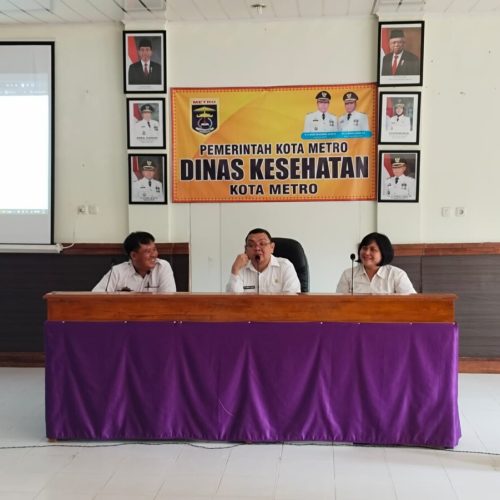 SOSIALISASI SISTEM INFORMASI KEPEGAWAIAN DINAS KESEHATAN KOTA METRO TERKAIT E-SIKAM/TANDA TANGAN ELEKTRONIK
